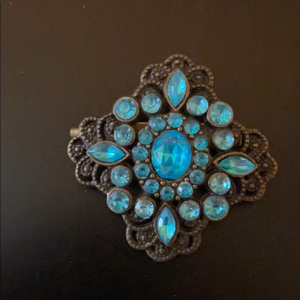 Antique Brooch with Turquoise Stones